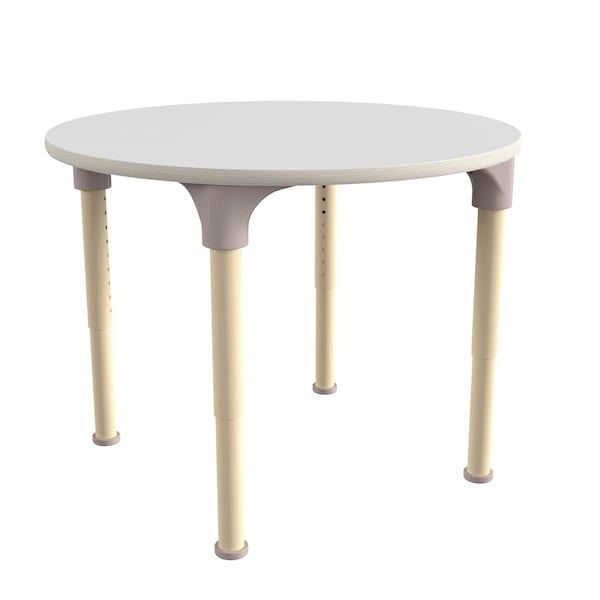 Flash Furniture 33 in W, 33 in L, 23 in H, Beechwood, Birch Plywood, Steel, Beech/White MK-ME088022-GG - main